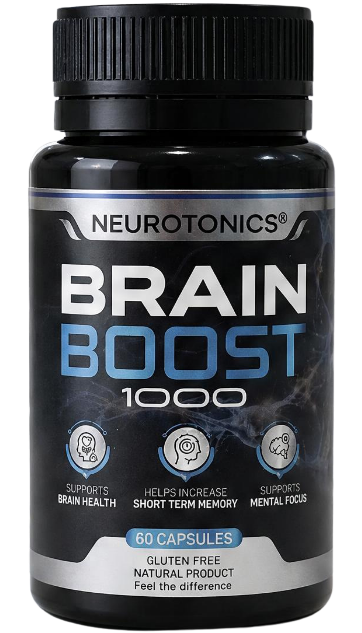 Brain Boost 1000 - Neurotonics cognitive supplement bottle